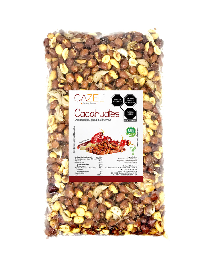 Cacahuates Oax con Chile & Ajo 500g